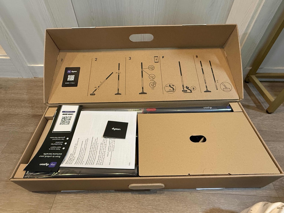 다이슨 펜슬백 박스 오픈 설명서